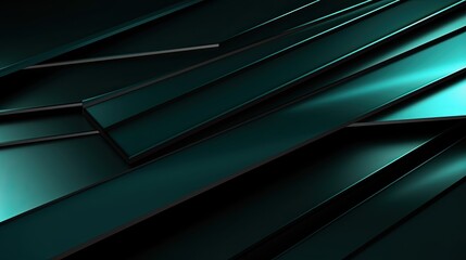 Obraz premium Teal 3d abstract background - generative ai