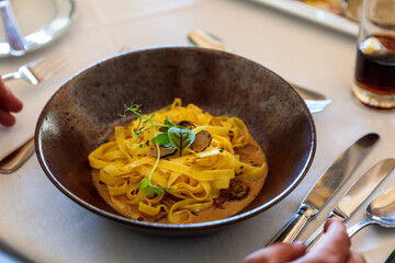 Savory Pasta in Creamy Mushroom Sauce