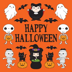 Happy Halloween vector graphic