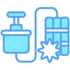 Detonator icon are typically used in a wide range of applications, including websites, apps, presentations, and documents related to military topics.