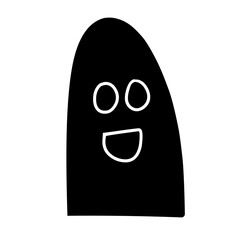 geometric face shape silhouette