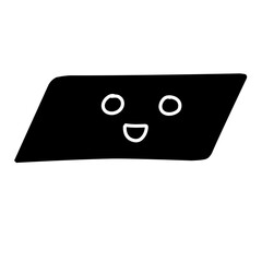 geometric face shape silhouette