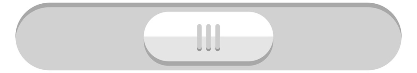 Gray active slider. Interface element. Button toggle