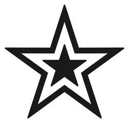 Star icon. Abstract shape. Light burst symbol