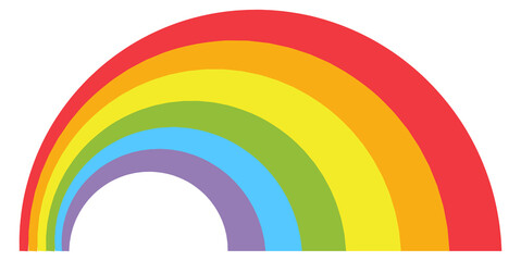 Rainbow arch icon. Color LGBT rights symbol