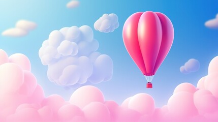 Pink air balloons