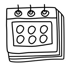 calendar line icon