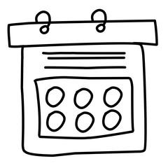 calendar line icon