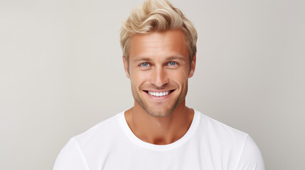 Obraz premium Smiling man for ads