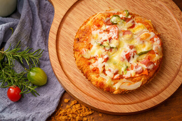 Special pastry Chinese style small pizza