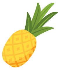 Pineapple icon. Sweet tropical fruit. Summer symbol