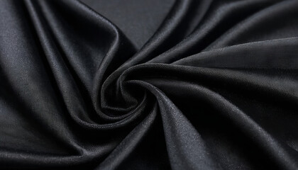 Studio macro shot of an luxury black cloth