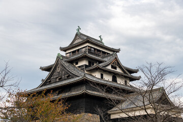 Fototapeta premium Donjon of Matsue castle in Shimane, Japan