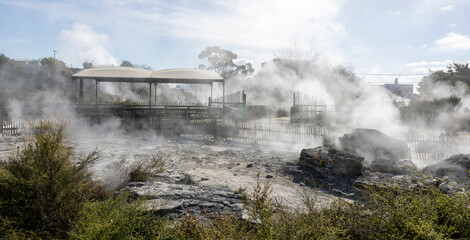 Maori Living Village, Rotorua, New Zealand