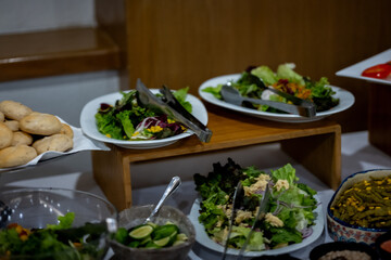 salad with mushrooms