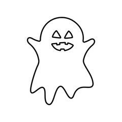 Halloween Ghost Icon Vector