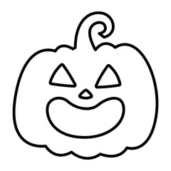 Halloween Pumpkin Face Vector Icon