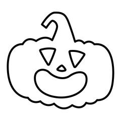 Halloween Pumpkin Face Vector Icon