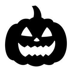 Halloween Pumpkin Face Vector Icon