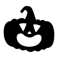 Halloween Pumpkin Face Vector Icon