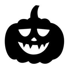 Halloween Pumpkin Face Vector Icon