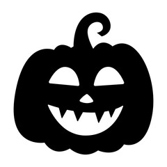 Halloween Pumpkin Face Vector Icon