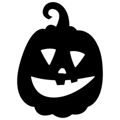 Halloween Pumpkin Face Vector Icon