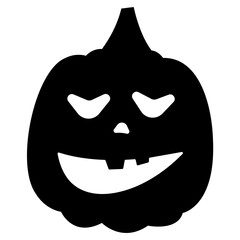 Halloween Pumpkin Face Vector Icon