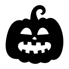 Halloween Pumpkin Face Vector Icon
