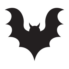Silhouette Bat Icon Vector