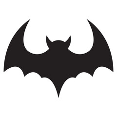 Silhouette Bat Icon Vector