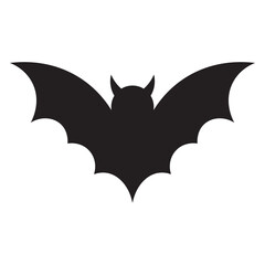 Silhouette Bat Icon Vector