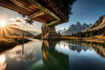 bridge on the lake