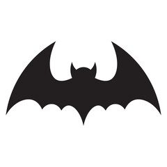 Silhouette Bat Icon Vector