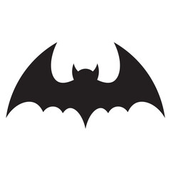 Silhouette Bat Icon Vector
