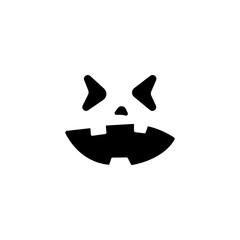 Halloween Pumpkin Face Vector Icon
