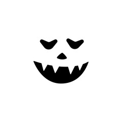 Halloween Pumpkin Face Vector Icon