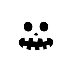 Halloween Pumpkin Face Vector Icon