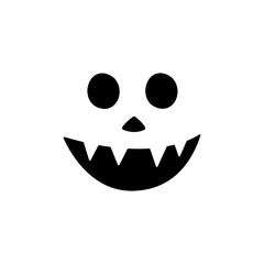 Halloween Pumpkin Face Vector Icon