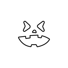 Halloween Pumpkin Face Vector Icon