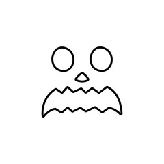 Halloween Pumpkin Face Vector Icon