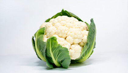 cauliflower on white background