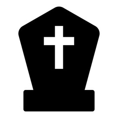 Obraz premium Tombstone Vector Icon