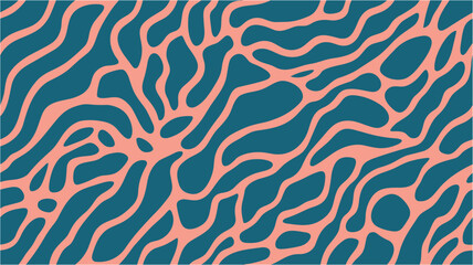 Design for backdrops with sea, rivers or water texture. The geometric background by stripes. Print for the cover of the book, postcards, t-shirts. Trendy surface design. Rounded spots, liquid effect.