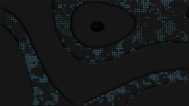 Background Curve Shapes and Dots in a 3D animation