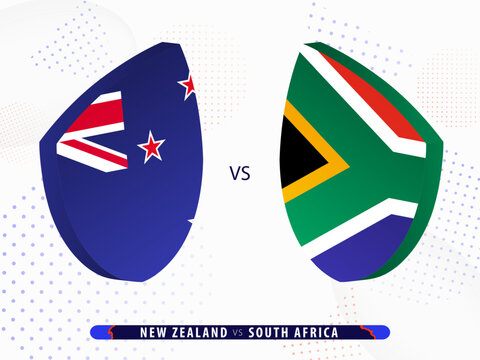 New Zealand vs South Africa final rugby match, international rugby competition 2023.
