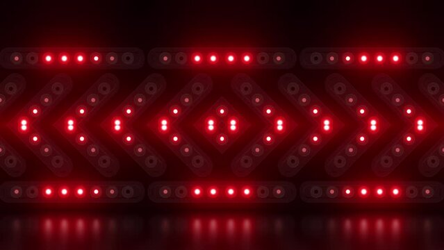 This stock motion graphic  video of 4K Red Lights Pattern Loop with gentle overlapping curves on seamless loops.