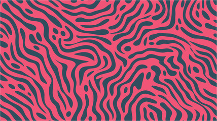 Fototapeta premium Minimal trendy layout with halftone. Minimalistic colorful shapes. COVER DESIGN. Design for fabric, Wallpaper, and cards . Monochrome wave pattern. Decorative seamless border pattern.