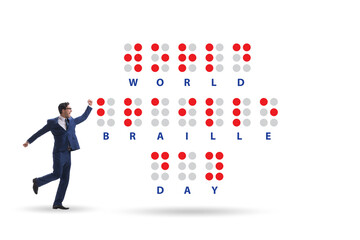 Concept of world braille day