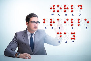 Concept of world braille day